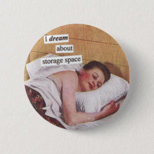 Storage Space 6 Cm Round Badge