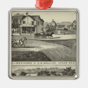 Store and residence of DA Walling Metal Tree Decoration
