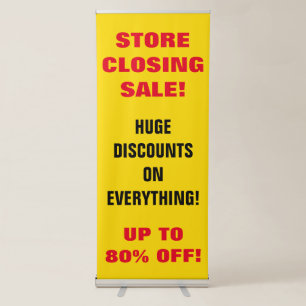 Store Closing Sale Vertical Banner