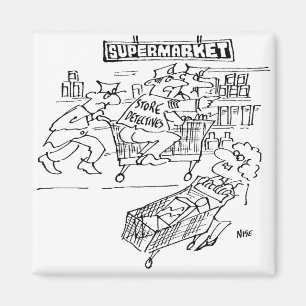 Store Detectives at a Supermarket Magnet