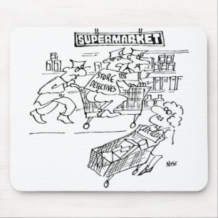 Store Detectives at a Supermarket Mouse Mat