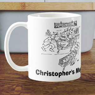 Store Detectives Shopping Trolley Store Security Coffee Mug