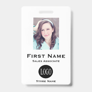 Store Employee ID Badge Name Tag Tags