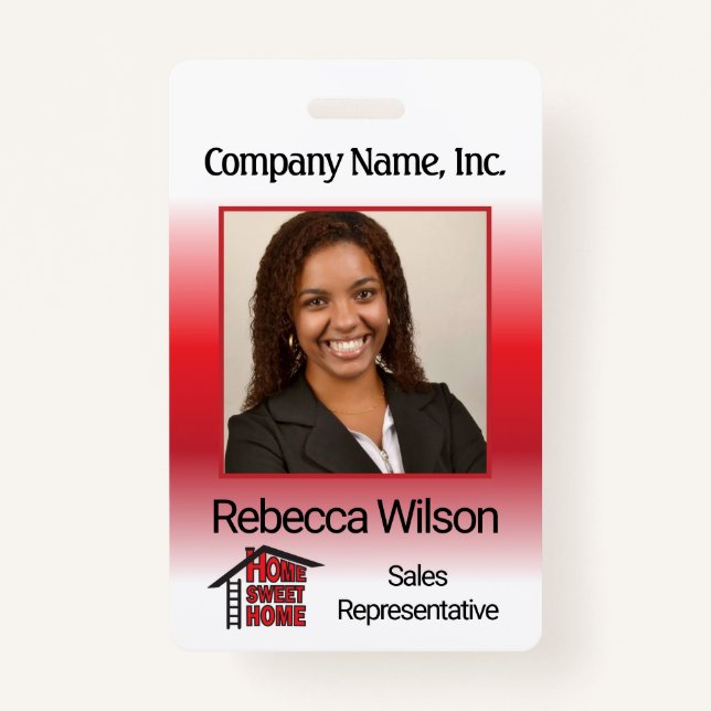 Store Employee - Red ID Badge (Front)