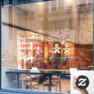 Store front Christmas Stickers 02