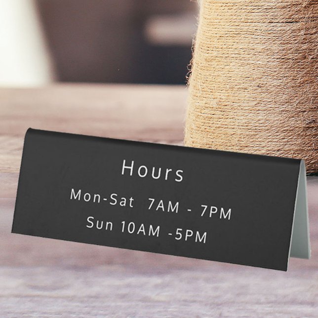Store Hours Operations SIgn (Creator Uploaded)