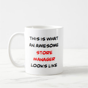 store manager, awesome coffee mug