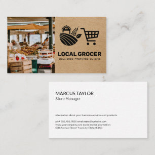 Store Manager   Grocer   Farmers Market  Business Card