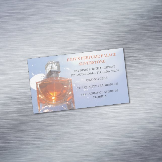  Store/Manufacturer/Design perfume bottle  Magnetic Business Card (In Situ)
