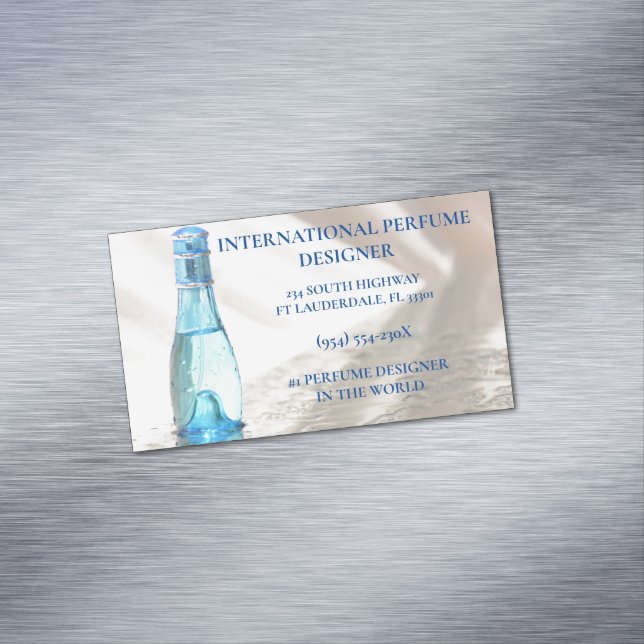 Store/Manufacturer/Design perfume bottle  Magnetic Business Card (In Situ)