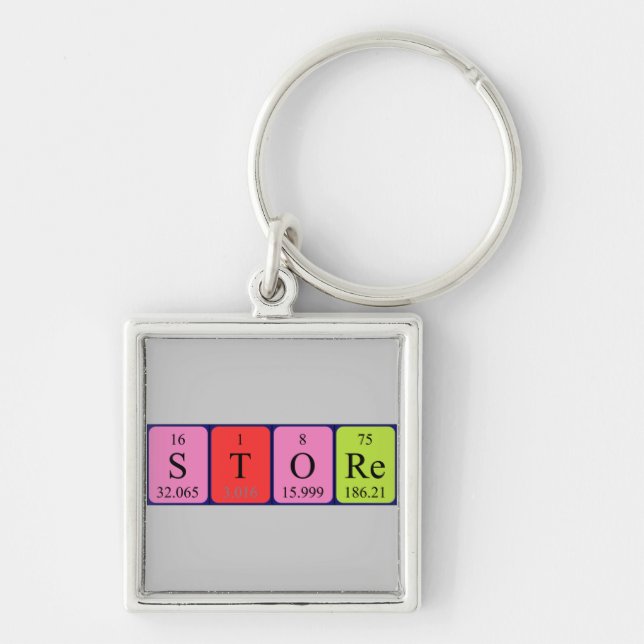 Store periodic table keyring (Front)