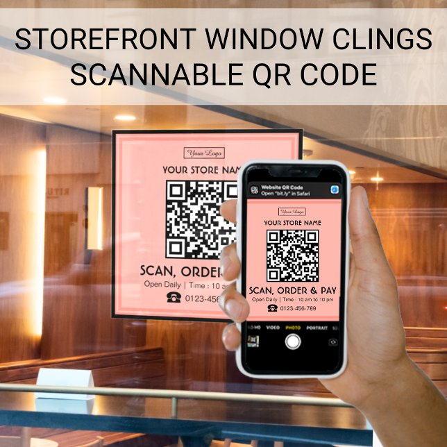 Store Sign Scannable QR Code | Scan, Order and Pay (Creator Uploaded)