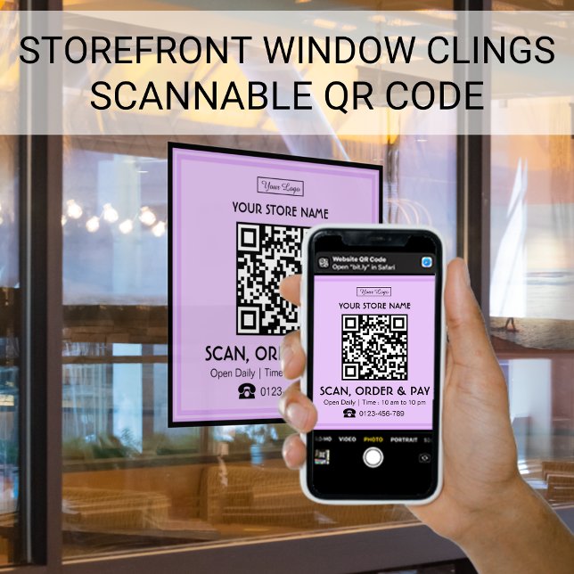 Store Sign Scannable QR Code | Scan, Order and Pay (Creator Uploaded)