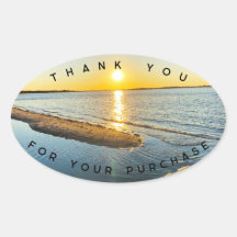 Store Thank you Purchase Stickers