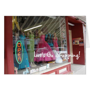 Store Window Display, Let's Go Shopping!