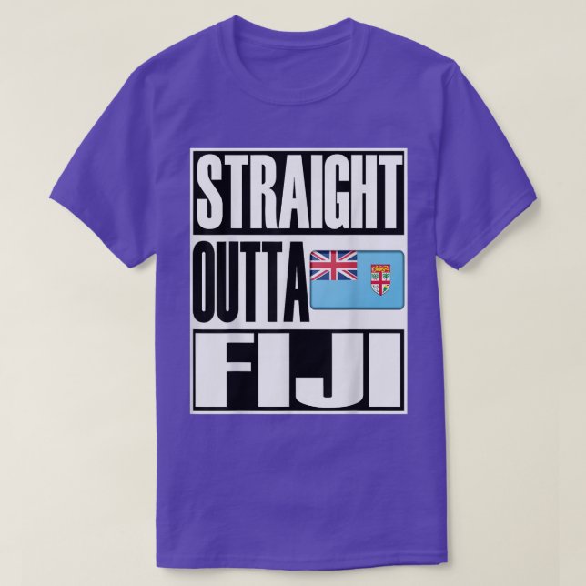 Storecastle Straight Outta Fiji Gift Flag Pride T- T-Shirt (Design Front)