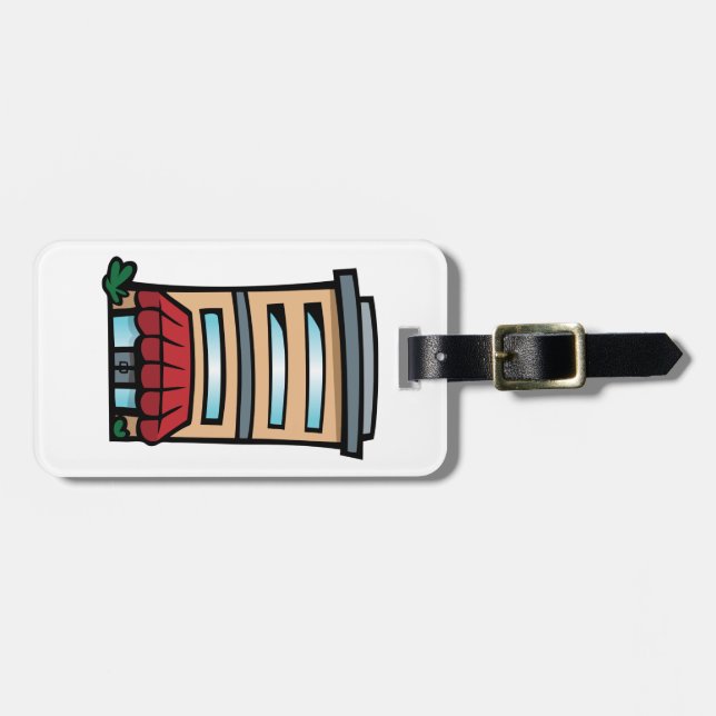 Storefront and Office Building Luggage Tag (Front Horizontal)