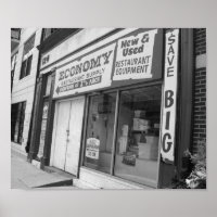 Storefront Philadelphia Black And White Photo