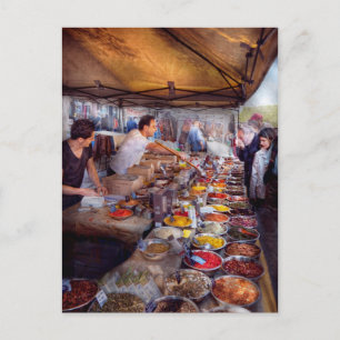 Storefront - The open air Tea & Spice market Postcard