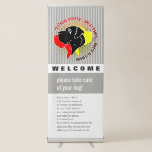 Storefront Welcome Entry Silhouette Banner