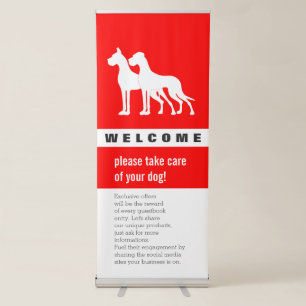 Storefront Welcome Entry Silhouette Banner