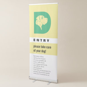 Storefront Welcome Entry Silhouette Banner