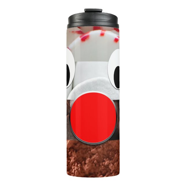 stores deer christmas  thermal tumbler (Front)
