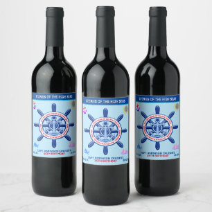 Stories Of The High Seas. Funny, Customisable Wine Label