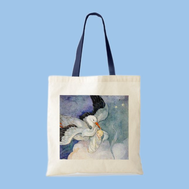 Stork and Baby Tote Bag (Creator Uploaded)