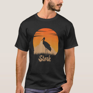 Stork Animal Hot In The Mounta In Nature T-Shirt