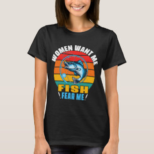 Stork as Fisher with Fishing rod T-Shirt