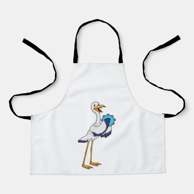 Stork as Musician with Tambourine Apron (Front)
