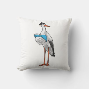 Stork as Teacher with Book Cushion
