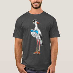 Stork as Teacher with Book T-Shirt