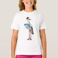 Stork as Teacher with Book