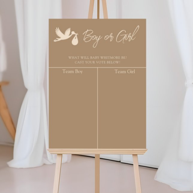Stork Baby Delivery Gender Reveal Prediction Poster (Creator Uploaded)