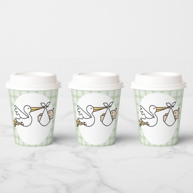 Stork Baby Delivery Paper Cups (Multi)