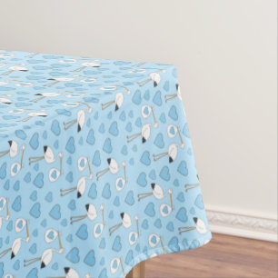 Stork Baby Shower Blue Boy Tablecloth