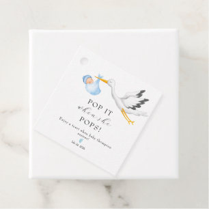 Stork Baby Shower Favour Tags