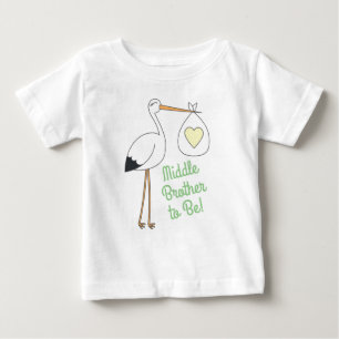 Stork Baby Shower Green Spring T-Shirt