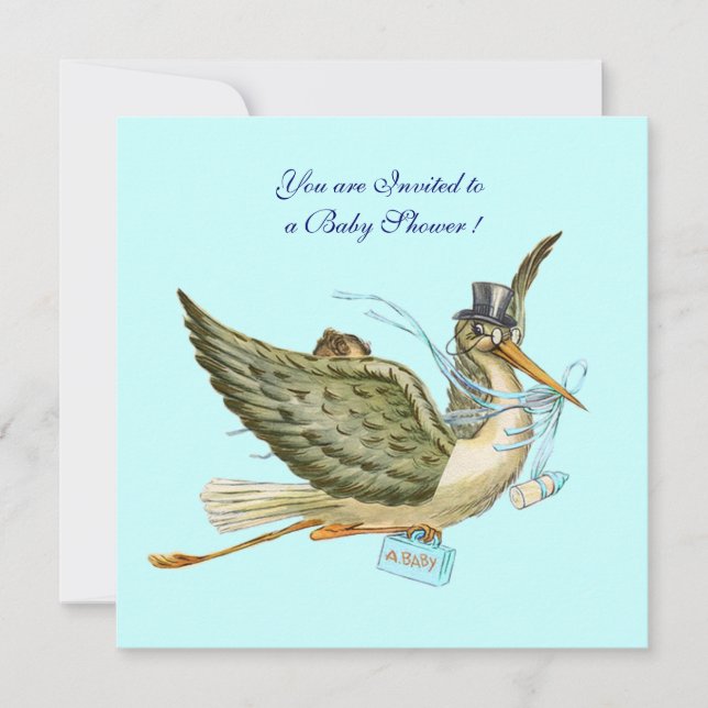 STORK BABY SHOWER INVITATION (Front)