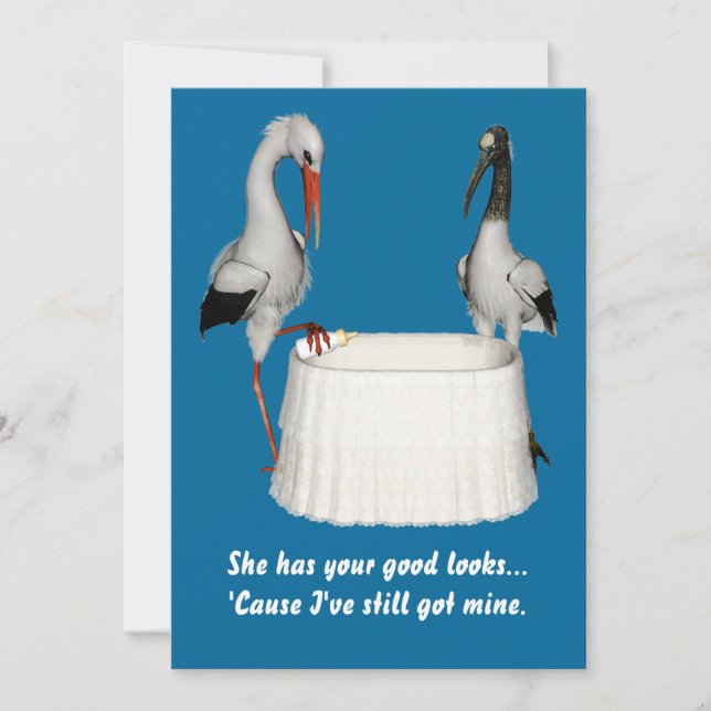 Stork Baby Shower Invite (Front)