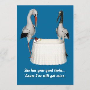 Stork Baby Shower Invite