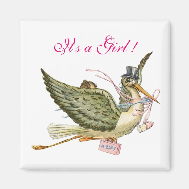STORK BABY SHOWER MAGNET (Front)