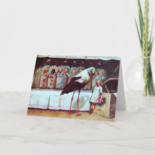 STORK BABY SHOWER New Babies Neutral Card