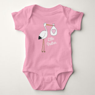 Stork Baby Shower Pink Girl Bodysuit