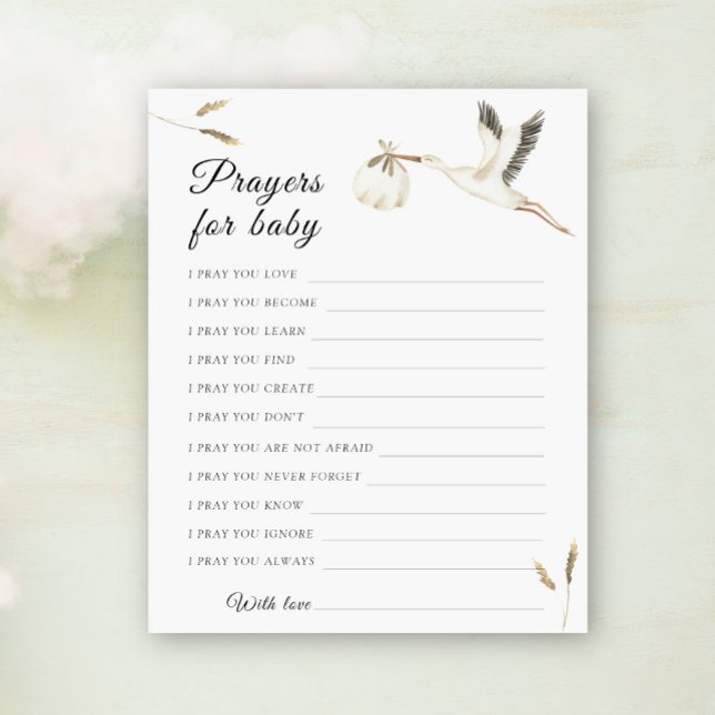 Stork baby shower prayers for baby  (Creator Uploaded)