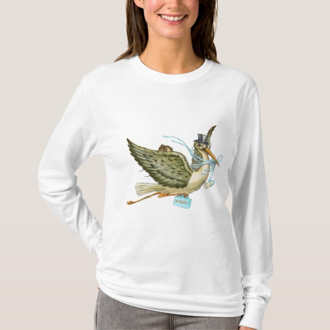 STORK BABY SHOWER T-Shirt (Front)