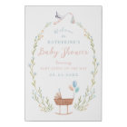 Stork Baby Shower Welcome Sign