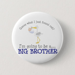 Stork Big Brother 6 Cm Round Badge